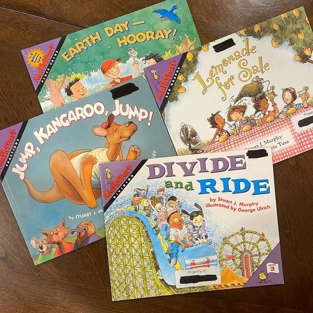 Math Start Books by Stuart J. Murphy 📚Level 3! 🌎➗